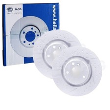 2x HELLA Pagid Disques Ø345mm