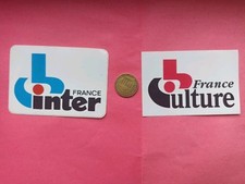 Ancien Autocollant Sticker Adhésif  : Radio France Inter / France Culture