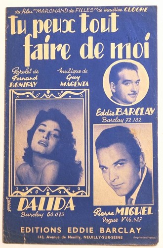 Partition vintage sheet music