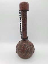 Porron cuir moulé style