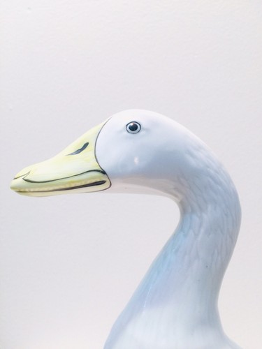 Statue canard porcelaine - de,