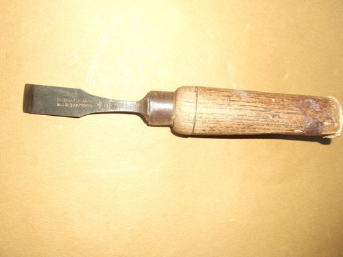 Outil ancien ciseau - ancien, bois