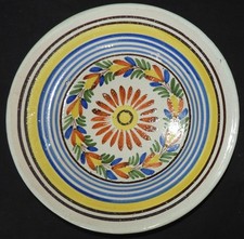 Faïence de QUIMPER XIXème (manufacture HB avant 1870) Belle assiette 23,5 cm