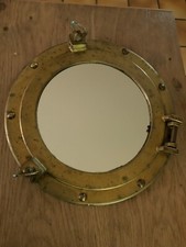 hublot bateau miroir en laiton