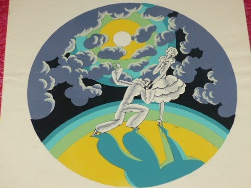 Art deco francais 1925 - 1925, gouache