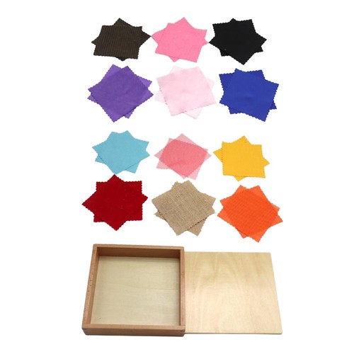 Boîte tissu montessori - tissu,