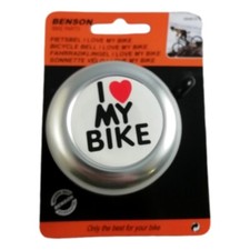 Clochette Sonnette Vélo I Love My Bike Klaxon Alarme Sonore VTT VTC Universelle
