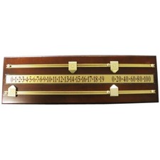 Compteur / Marqueur de points mural 2 joueurs / acajou