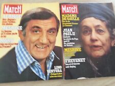 ? Paris Match 2 N° - Mesrine Jacques son évasion le plan - sa femme Jocelyne