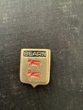 Ancienne Insigne Militaire Armée Air Escadron De Transport 1/64 BEARN Noir