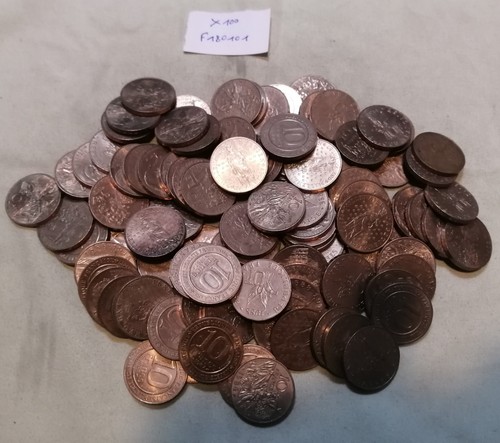 Lot monnaies françaises 100