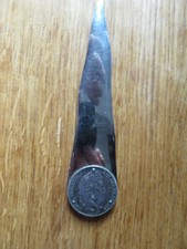 Coupe-papier  monnaie 5 francs 1845 Argent massif Louis Philippe ELOI Pernet /