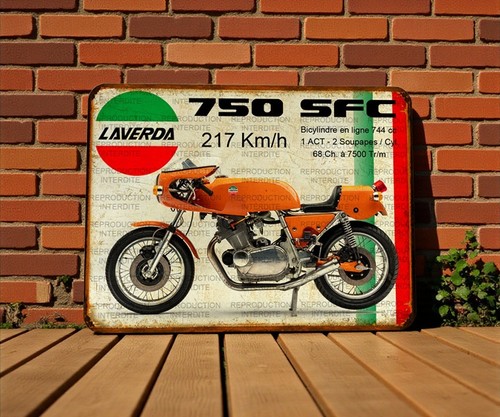 Plaque métal laverda 750 - plaque,
