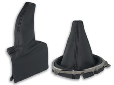 POUR LEXUS IS 200 1998-2005 SOUFFLET LEVIER DE VITESSE et FREIN A MAIN CUIR NOIR