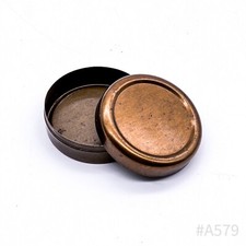 Antique Boîte à Pilules en Laiton avec Couvercle Rond 6 X 2,5 CM