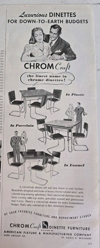 1947 chromcraft dinette - dinette, sets
