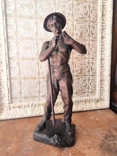 Superbe épreuve en bronze signée Henry Fugère (1872-1944) - Un instant de repos 