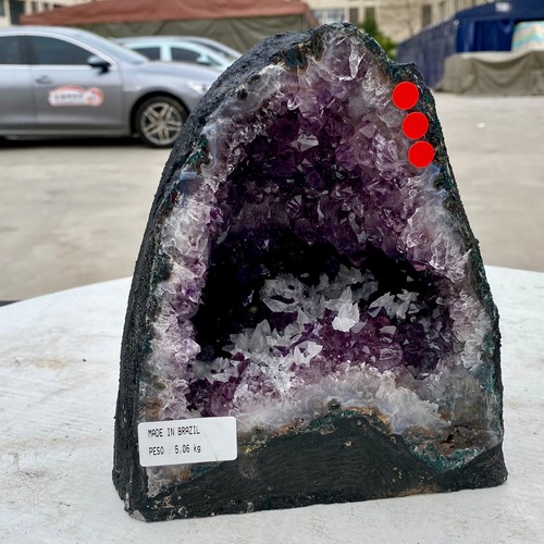 12lb natural amethyst geode - natural,