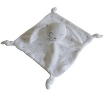 Doudou lapin plat blanc