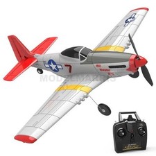 VOLANTEXRC 76105R Mini Mustang P51D - Avion Débutant 4CH Avec Xpilot Stabiliz