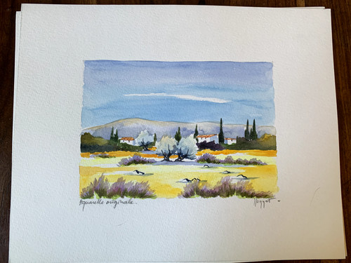 Aquarelle originale j - originale,