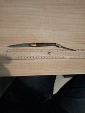 Ancien couteau Calmels Laguiole deux pièces, hors concours.