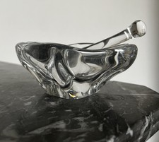 Coupe Vide Poche Cendrier Complet Signé  En Cristal De Daum