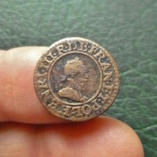 Henri III - Denier Tournois - 2e Type - non daté - A  Paris - Frappe Médaille