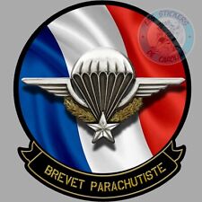 STICKER INSIGNE MILITAIRE COMMANDO ARMEE BREVET PARACHUTISTE AUTOCOLLANT BC014