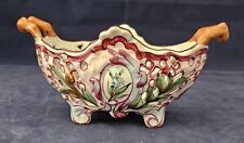 Mini jardinière en faïence de Saint Clément, période Emile Gallé. Fin 19ème. 