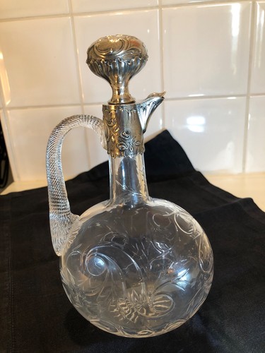 Carafe cristal argent massif - cristal,