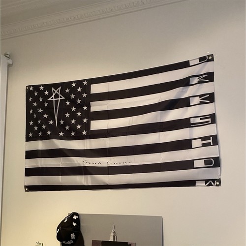 Drapeau états unis - drapeau, noir/blanc