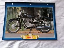 BMW R 27 FICHE MOTO PASSION ATLAS