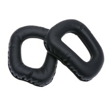 PAIRE DE COUSSINETS SIMILICUIR POUR CASQUE LOGITECH G35 G930 G430 F450 NOIR