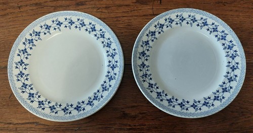 Paire assiettes plates - paire, d'assiettes