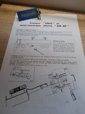 DINKY TOYS  887  COPIE  NOTICE MONTAGE PORTE PILE Unic Air BP des années 1960