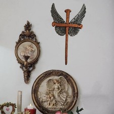 Décoration murale en croix en métal pour balcon, appartement, jardin