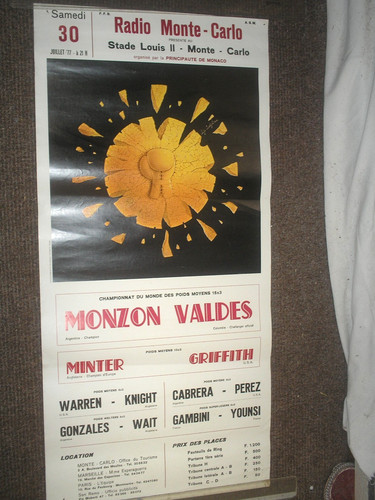 Affiche boxe boxing monte - boxe,