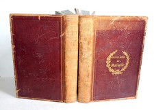 TABLEAU DE LA LITTERATURE FRANCAISE AU XVIIIe SIECLE par VILLEMAIN 1838 TOME 1+2