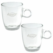 Pickwick Tasse en Verre à Thé, petit, 200ml, Lot de 2