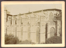 TOULOUSE Cathédrale St Etienne, Vintage albumen print c.1885 - 11,5x16,5
