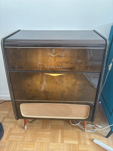 Radio vintage meuble - , grundig