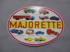 Z873 MAJORETTE AUTOCOLLANT DECALQUE 13 x 9 cm NEUF