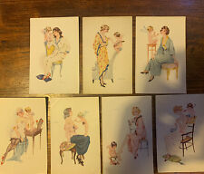 7 CPA. CURIOSA. SUZANNE MEUNIER.SÉRIE COMPLÈTE.