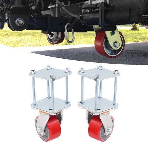 Hitch mount skid wheel - mount, for
