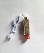 Morocco - Pendant in silver and coral bead for necklace