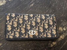 Authentique porte feuille compagnon toile cuir Christian Dior 