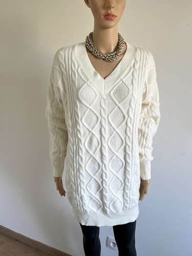 Pull long blanc - , crème