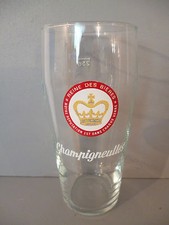 verre a biere publicitaire ancien"CHAMPIGNEULLES"