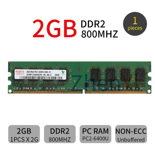 Hynix 2go 1gb ddr2 800mhz - ddr2,